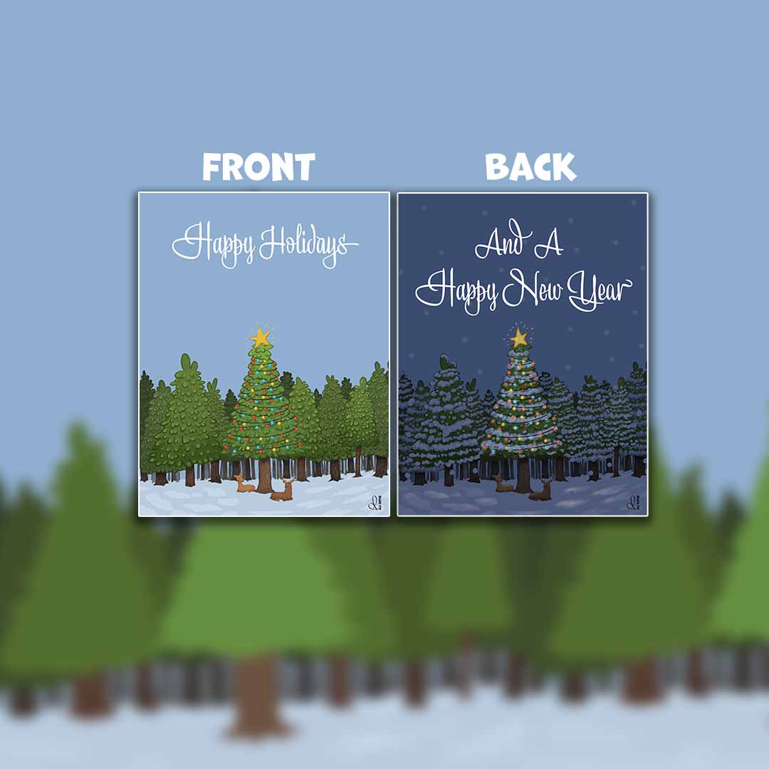 Holiday Card Forest