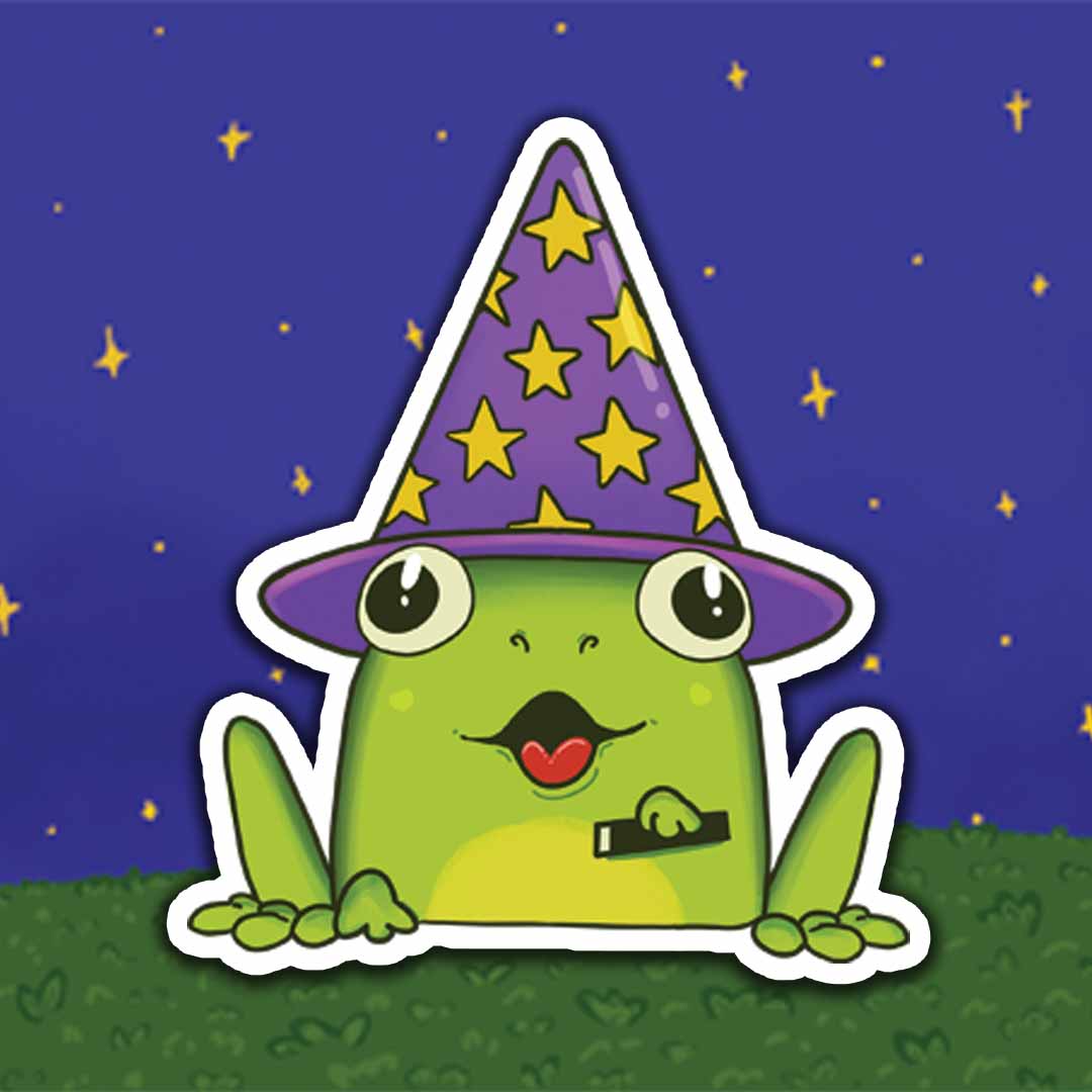 Magical Animals- frog sticker
